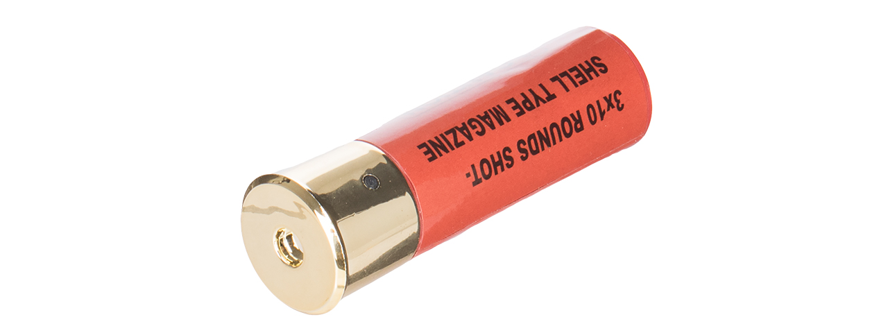 M56 SHELL-RDX1 ABS PLASTIC AIRSOFT SHOTGUN SHELL (RED) - Click Image to Close
